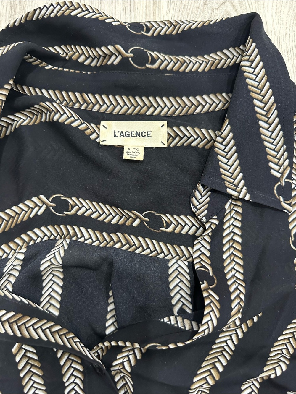 Black Striped Button-Down Shirt - Picture 4 of 4